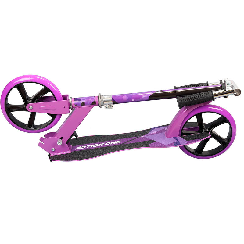 Nitro Purple összecsukható roller kitámasztóval, 200 mm-es kerekek, lila