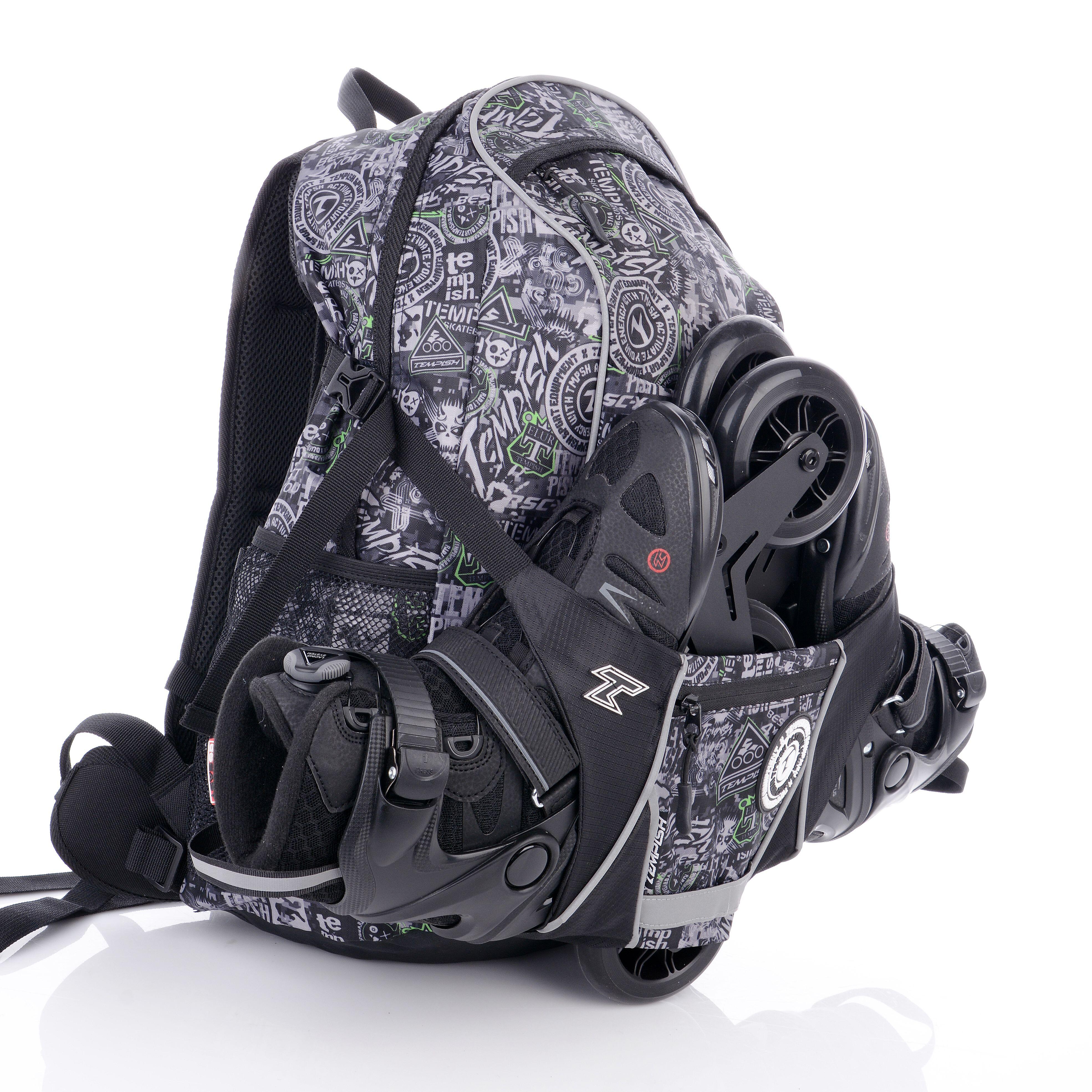 Спортивный рюкзак для переноски роликов Tempish Dixi New, 27 L, Чёрный / 27 L, Красный — фото 6
