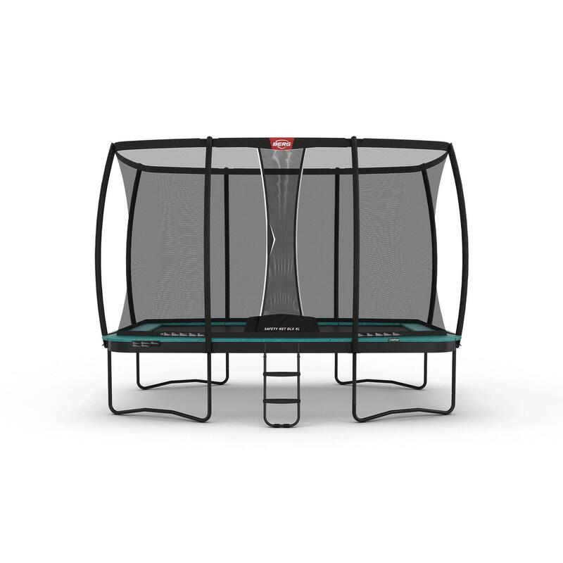 BERG Ultim Champion Trampoline Regular 410 Verde + Red de Seguridad DLX XL