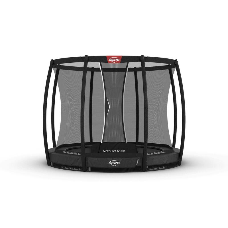 BERG Champion InGround Trampolín 270 Gris + Safety Net Deluxe