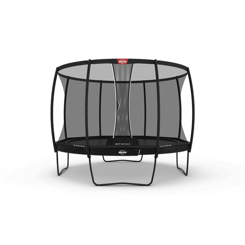 BERG Champion Regular Trampoline 430 Noir + Safety Net Deluxe XL