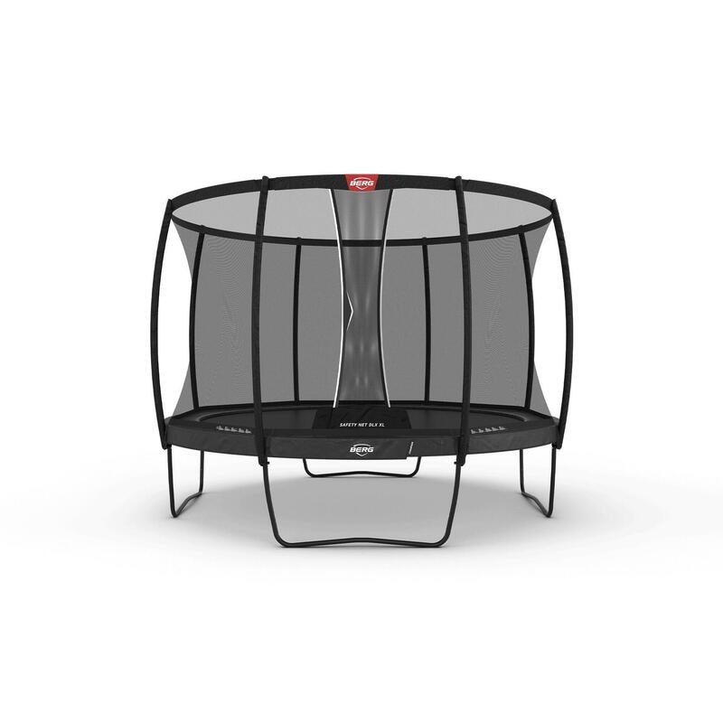 BERG Champion Regular Trampoline 430 Grijs + Safety Net Deluxe XL