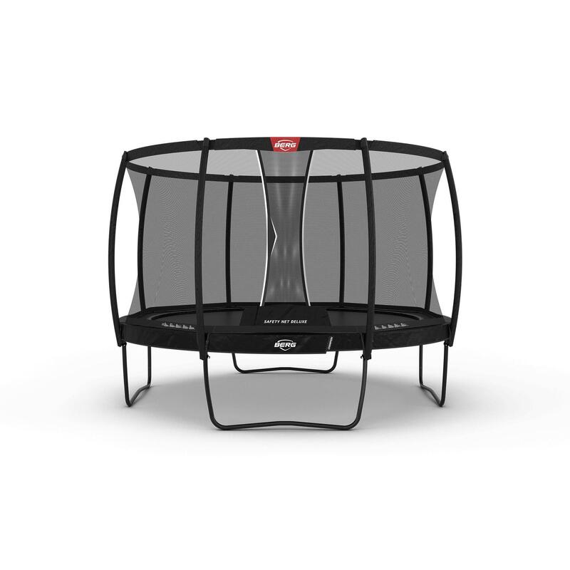 BERG Champion Regular Trampoline 380 Noir + Safety Net Deluxe