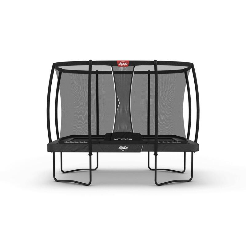 BERG Ultim Champion Trampoline Regular 330 Grau + Sicherheitsnetz Deluxe