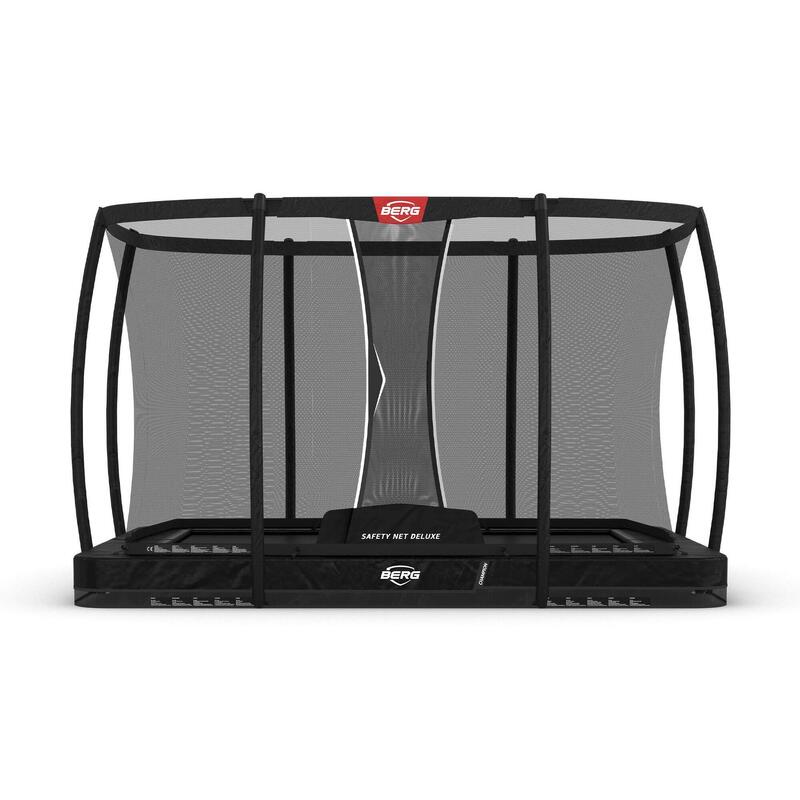 BERG Ultim Champion Trampoline InGround 330 Negro + Red de Seguridad Deluxe