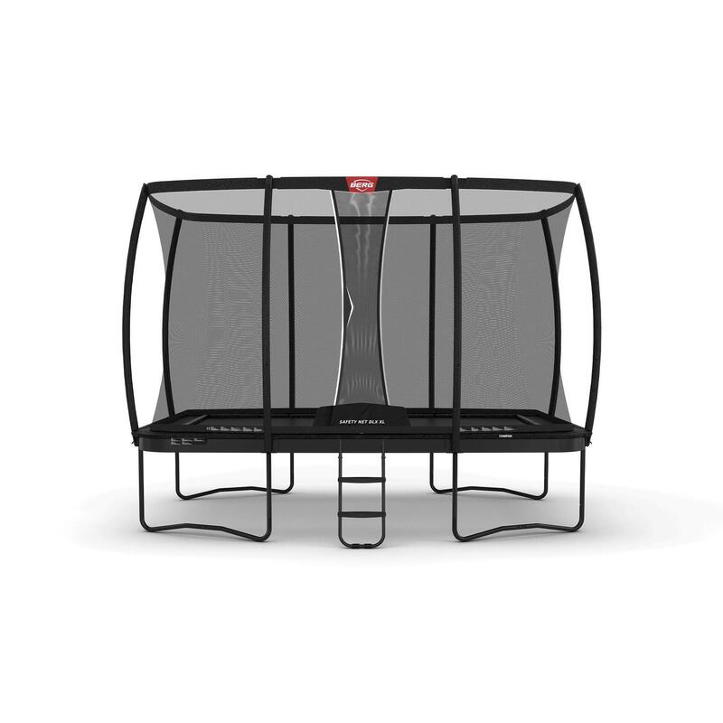 BERG Ultim Champion Trampoline Regular 410 Schwarz + Sicherheitsnetz DLX XL