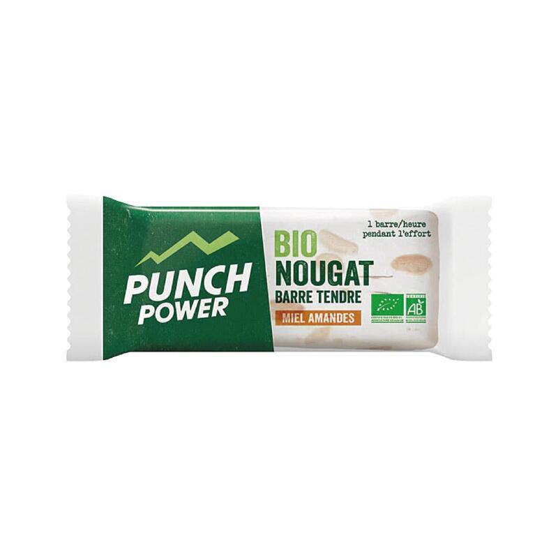 Punch Power Bionougat - Barre énergétique - Miel Amandes - Barre unitaire
