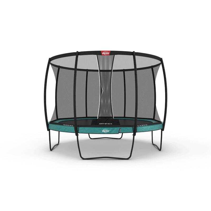 BERG Champion Regular Trampoline 430 Groen + Safety Net Deluxe XL