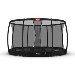 BERG Champion InGround Trampoline 380 Zwart + Safety Net Deluxe