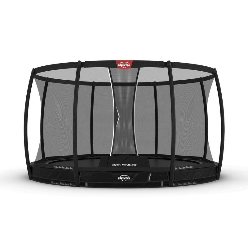 BERG Champion InGround Trampoline 380 Black + Filet de sécurité Deluxe