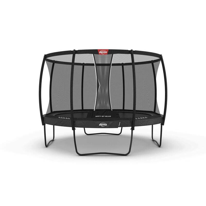 BERG Champion Regular Trampoline 380 Gris + Safety Net Deluxe