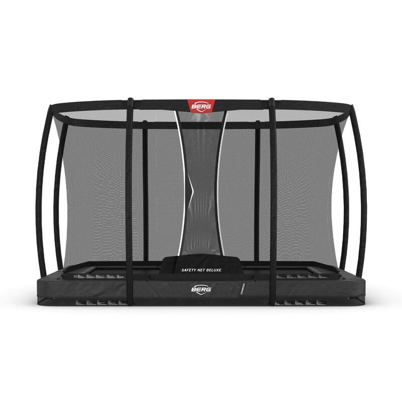 BERG Ultim Champion Trampoline InGround 330 Gris + Red de Seguridad Deluxe