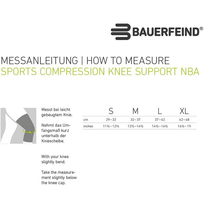 Accessoire De Sport Bauerfeind Support De Genou De Compression Sport, Nba Adulte