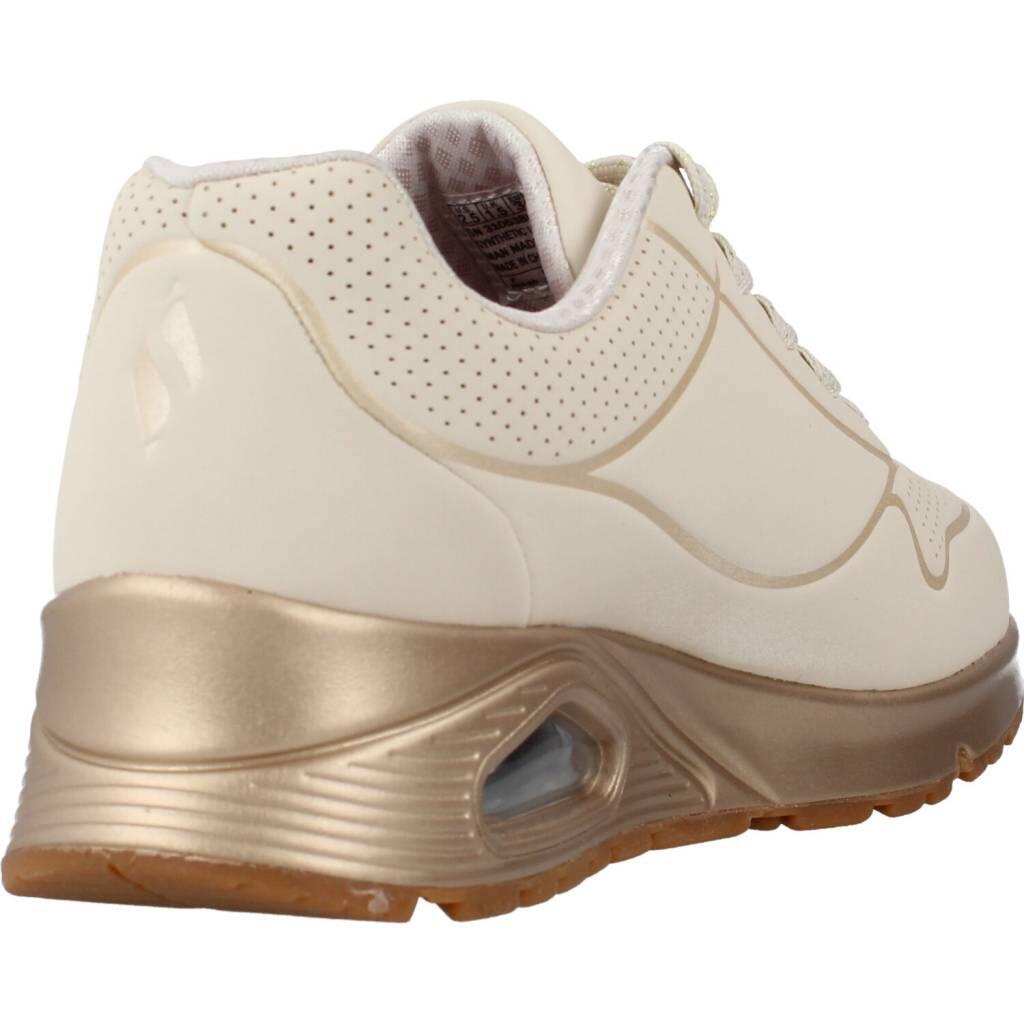 Baskets Skechers Modèle Uno Gen1 Couleur Beige 3/5
