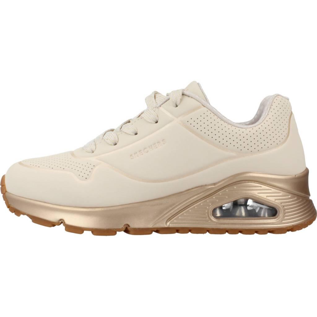 Baskets Skechers Modèle Uno Gen1 Couleur Beige 2/5