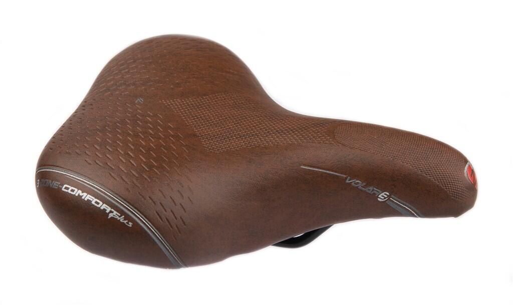 Selle de vélo Volare XL - marron 3/4