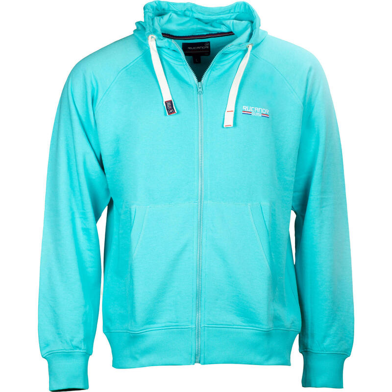 Rucanor Sky sweatvest hooded unbrushed heren aqua