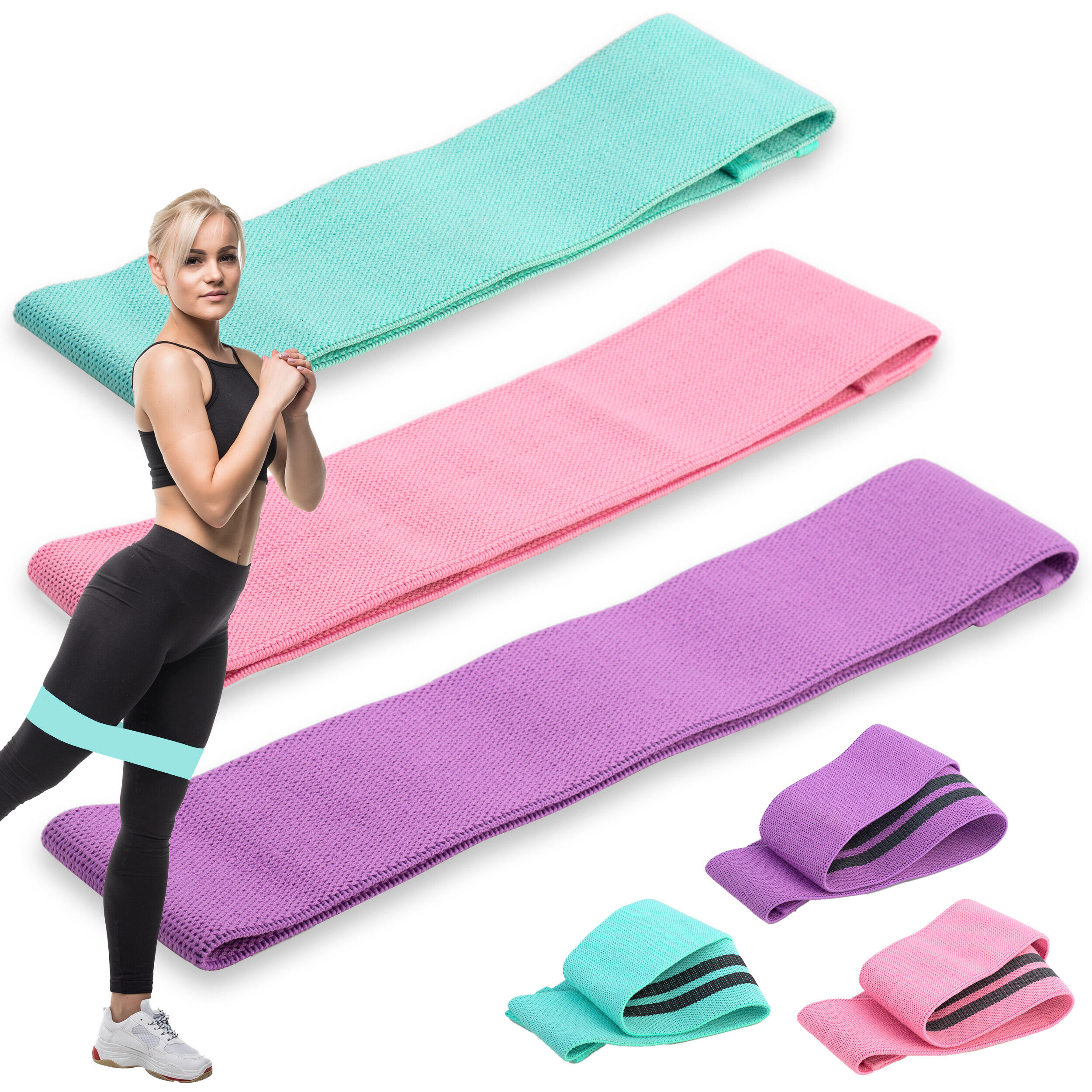 NEO-SPORT ÜBERSCHRIFT
Fitness Elastikband Set 3er Pack - Mini Band
