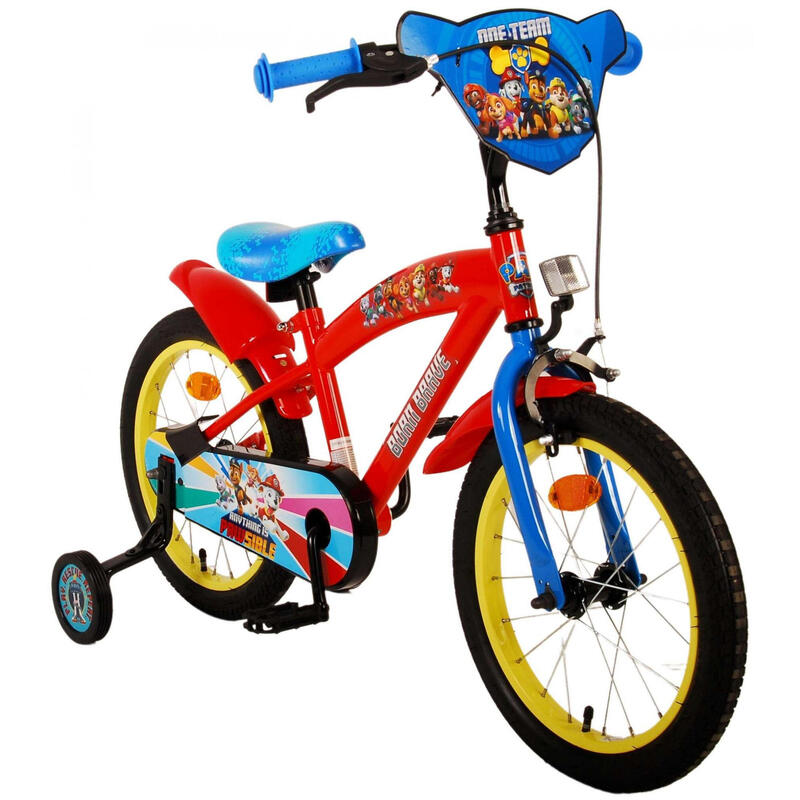 Paw Patrol 16 Pouces 28 cm Garçon Frein à rétropédalage Rouge/Bleu