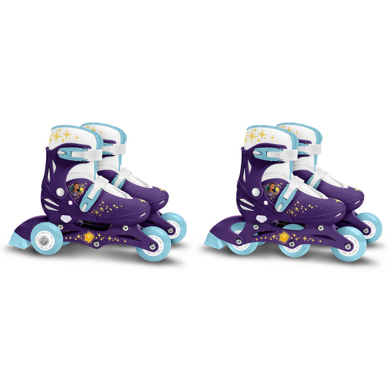 Disney Wish 2 in 1 Tri& Inline Skates Semi-softboot Paars maat 27-30