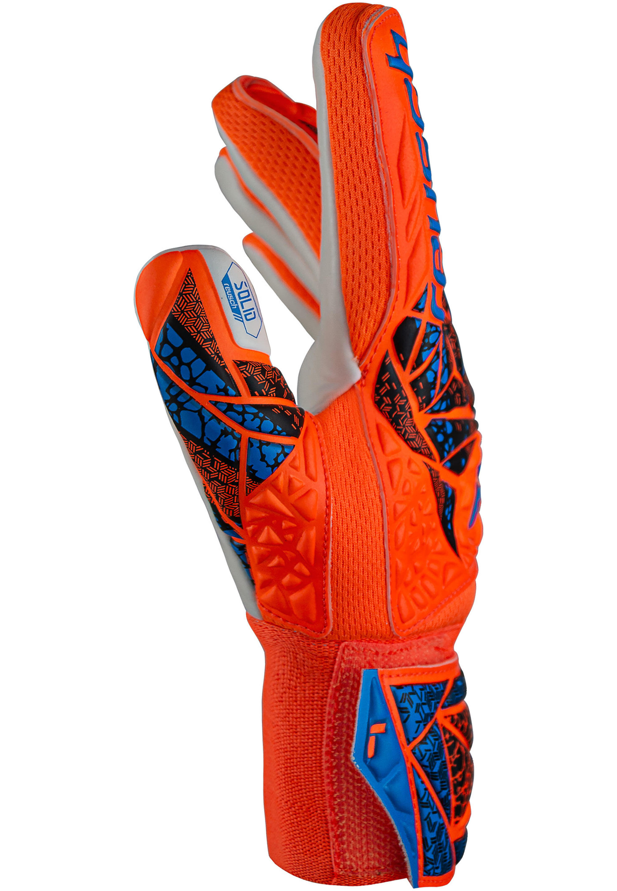 Reusch Attrakt Starter Solid Finger Support Junior Goalkeeper Gloves 3/7