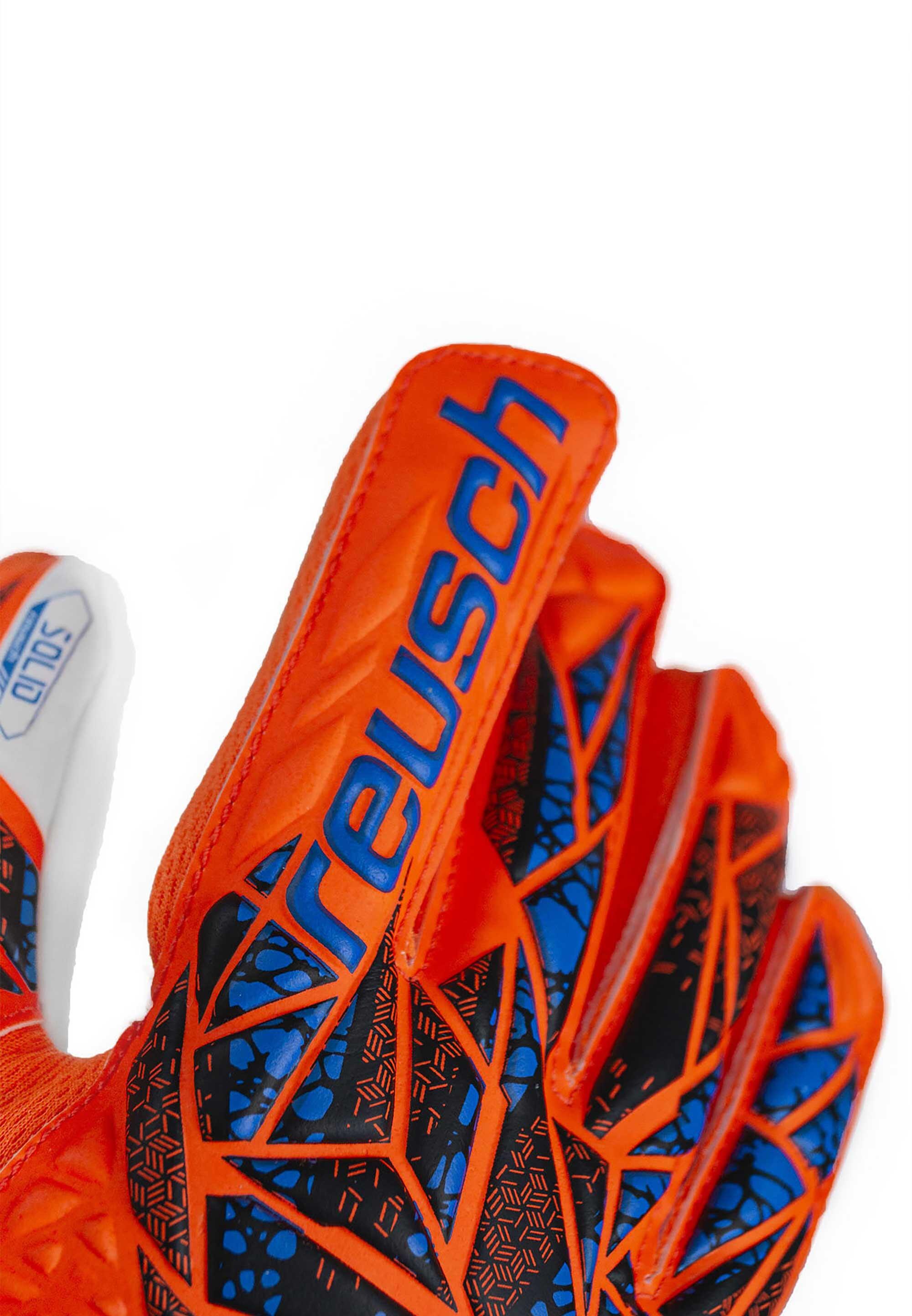 Reusch Attrakt Starter Solid Finger Support Junior Goalkeeper Gloves 5/7