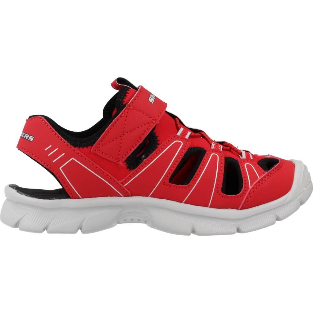 Sandales Hommes Skechers Relix rouge 4/5