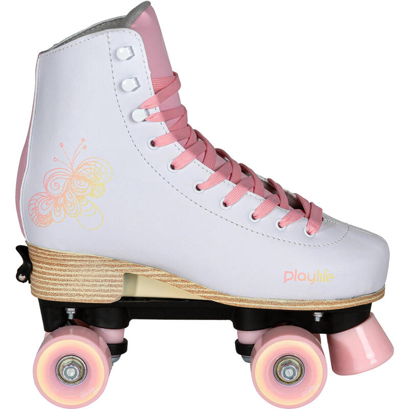 Playlife Classic patins à roulettes ajustables junior blanc/rose