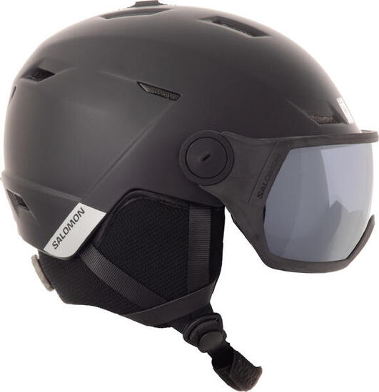 Salomon Pioneer LT Visor skihelm unisex matt schwarz