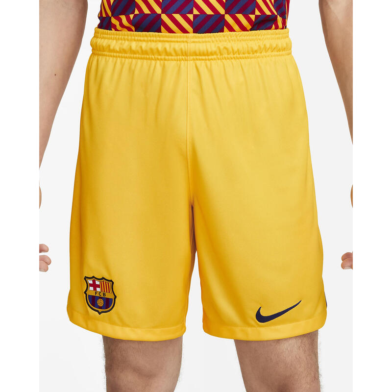 Nike FC Barcelona 2023/24 4ème Pantalon de Sport Homme Jaune Taille S