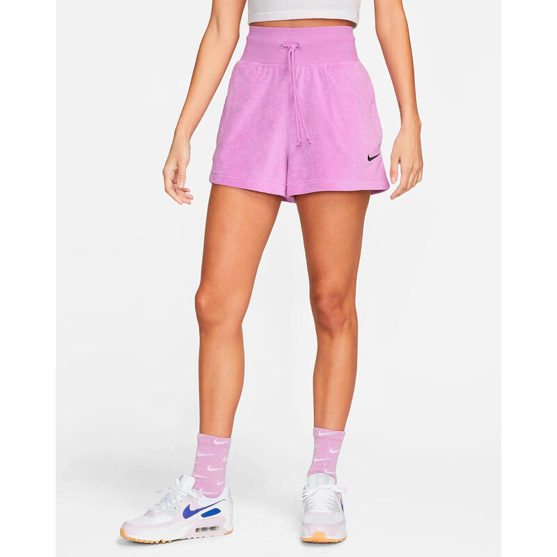 Nike Sportswear Badstofshorts voor Dames Lila