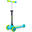 AMIGO Twister opvouwbare 3-wiel kinderstep met voetrem blauw/lime