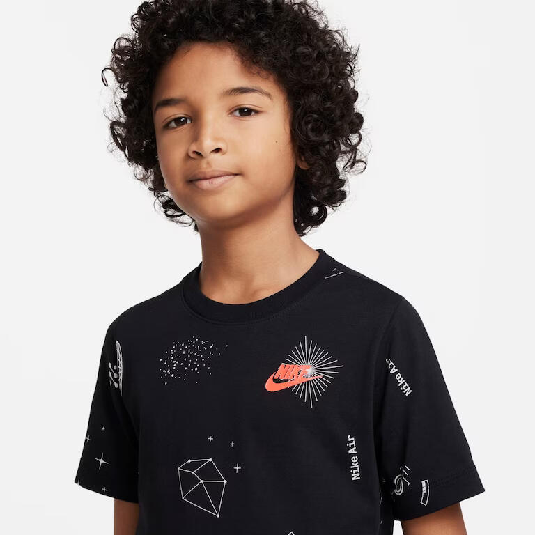 Nike Sportswear T-Shirt Jongens Zwart