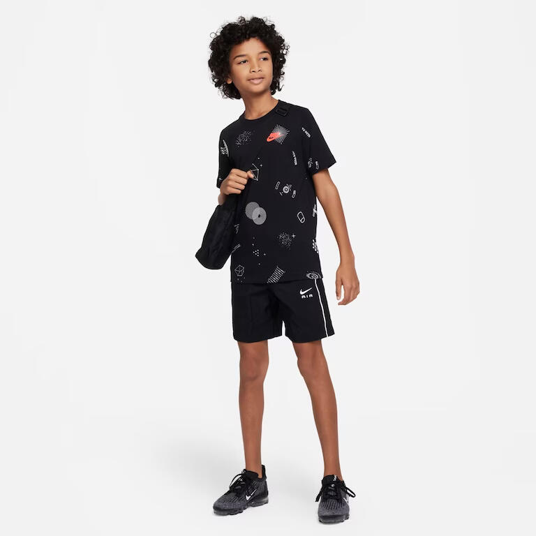 NIKE Sportswear T-Shirt Garçons Noir Taille L