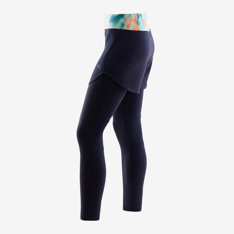 Refurbished - Shorts integrierte Leggings Mädchen blaugrün - SEHR GUT
