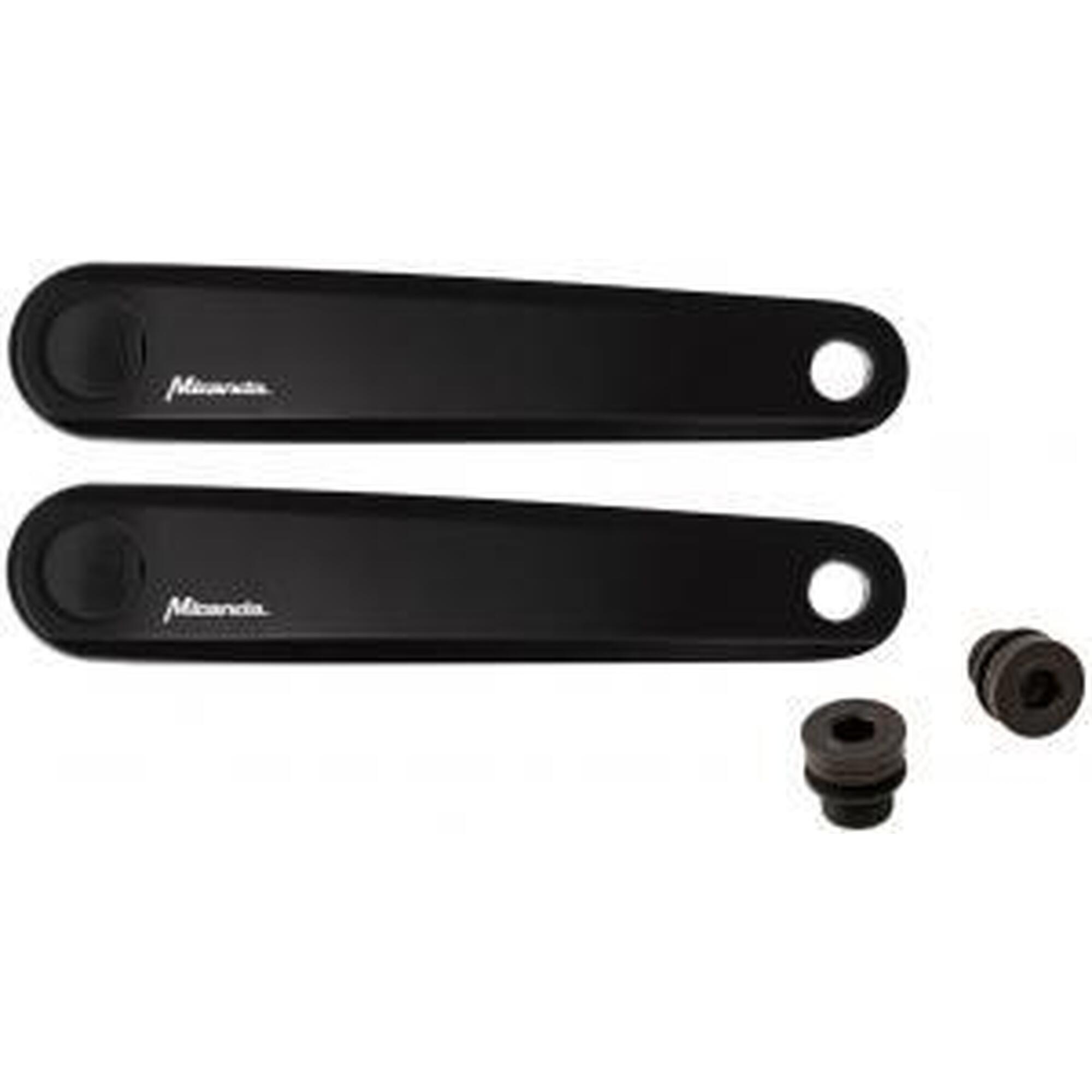 Miranda set cranks E-bike aluminium 170 mm zwart