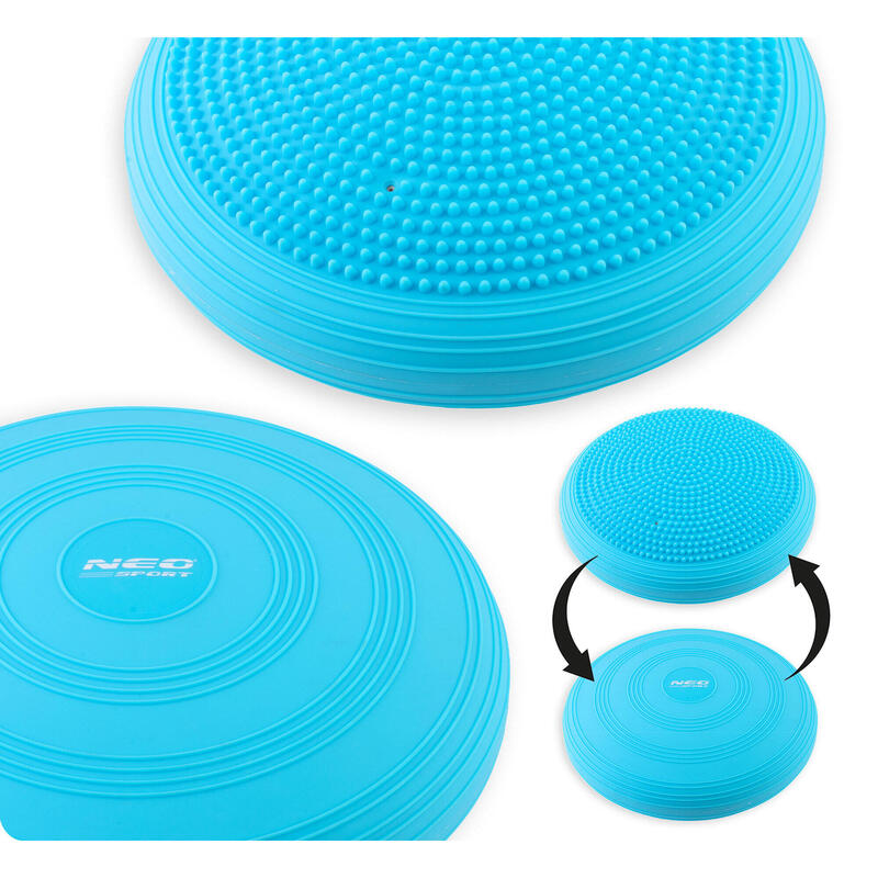 Almofada sensorial, disco de equilíbrio para exercícios de 33cm Neo-Sport.