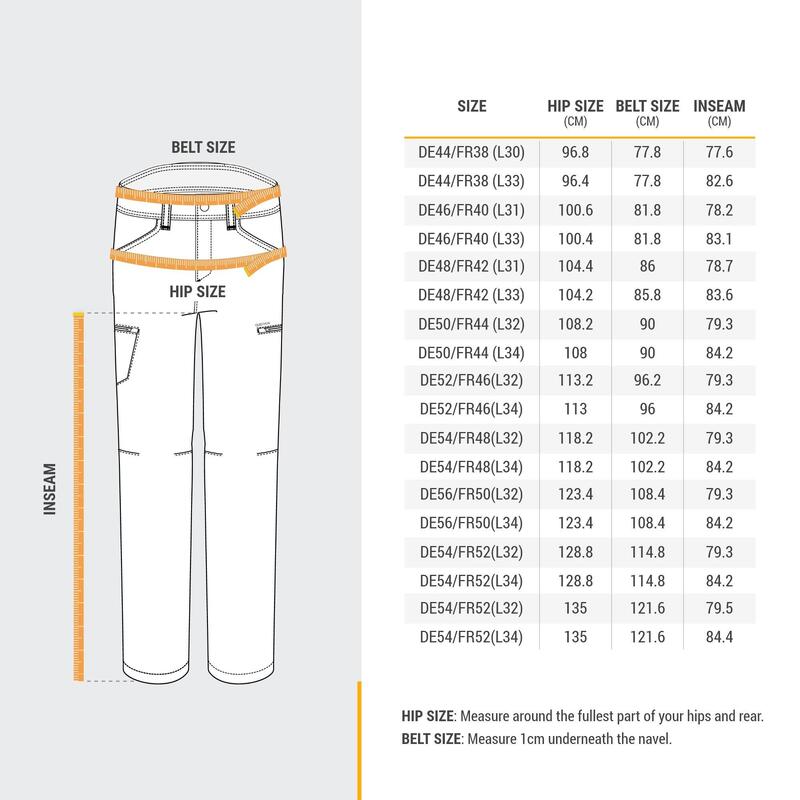 Seconde vie - Pantalon de randonnée - NH500 Regular - Homme - TRÈS BON