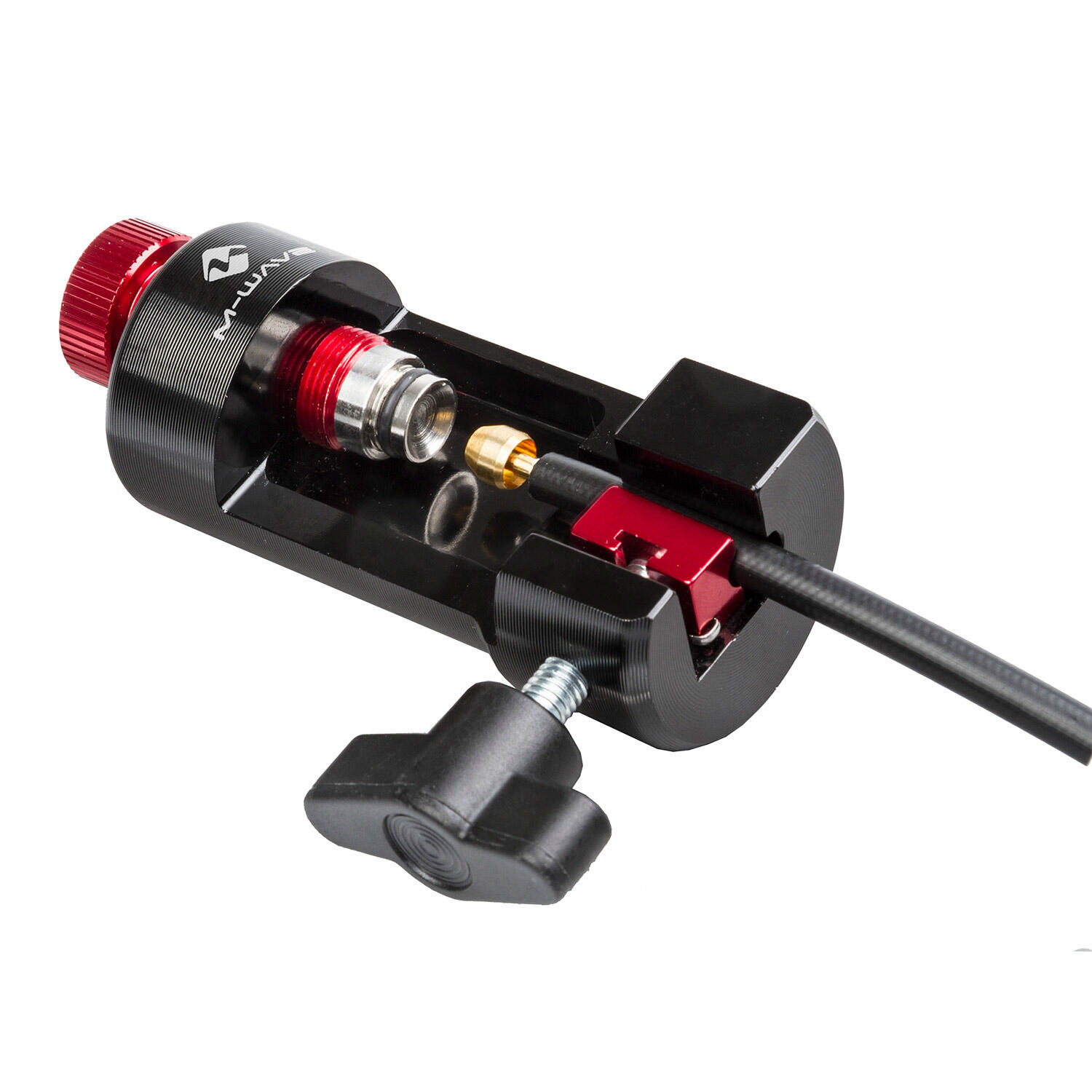 M-Wave persfitting-systeem voor hydraulische remleidingen, zwart/rood. 4/6