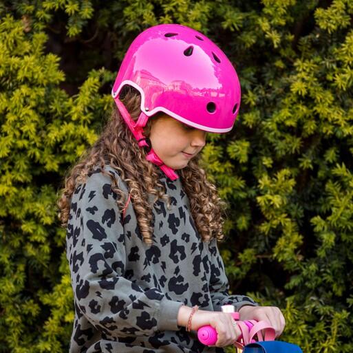 Micro Children's Deluxe Helmet: Pink 4/7