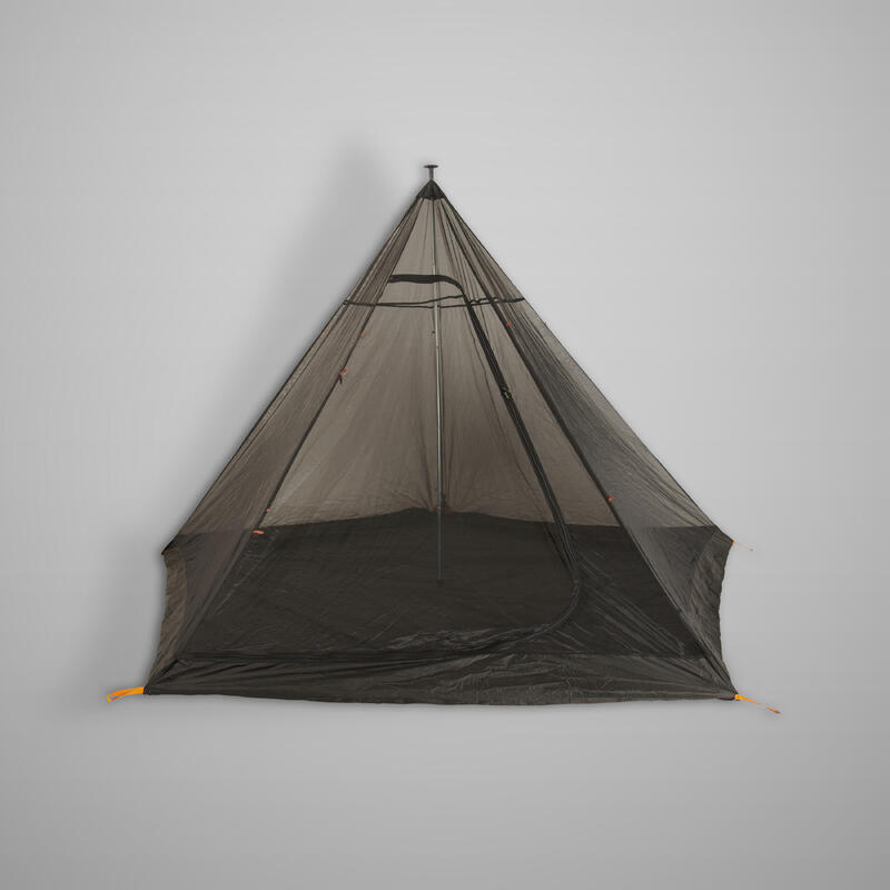 Seconde vie - Filet Moustiquaire Tipi Bushcraft Bivouac noir - BON