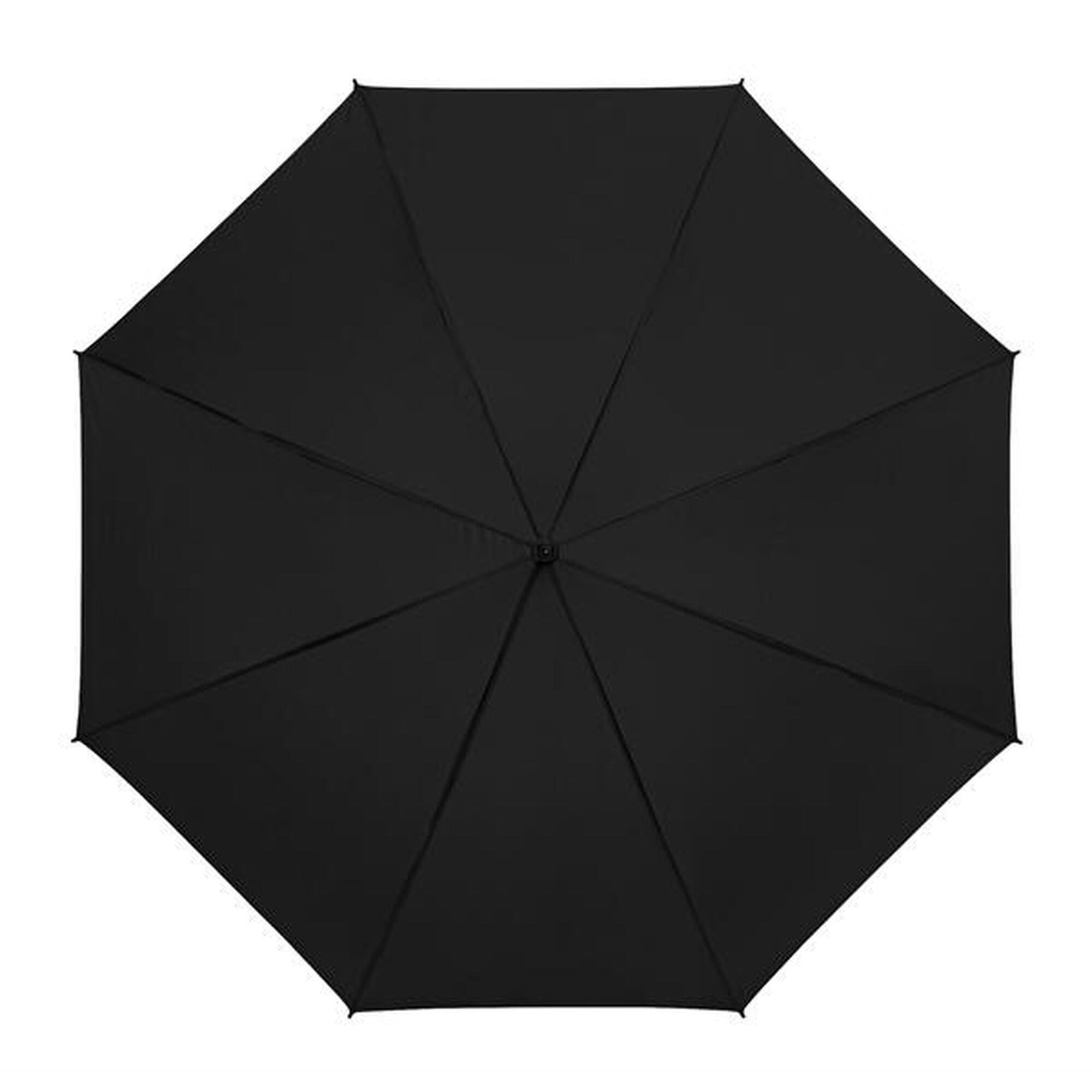 Impliva golfparaplu windproof 125 cm polyester zwart