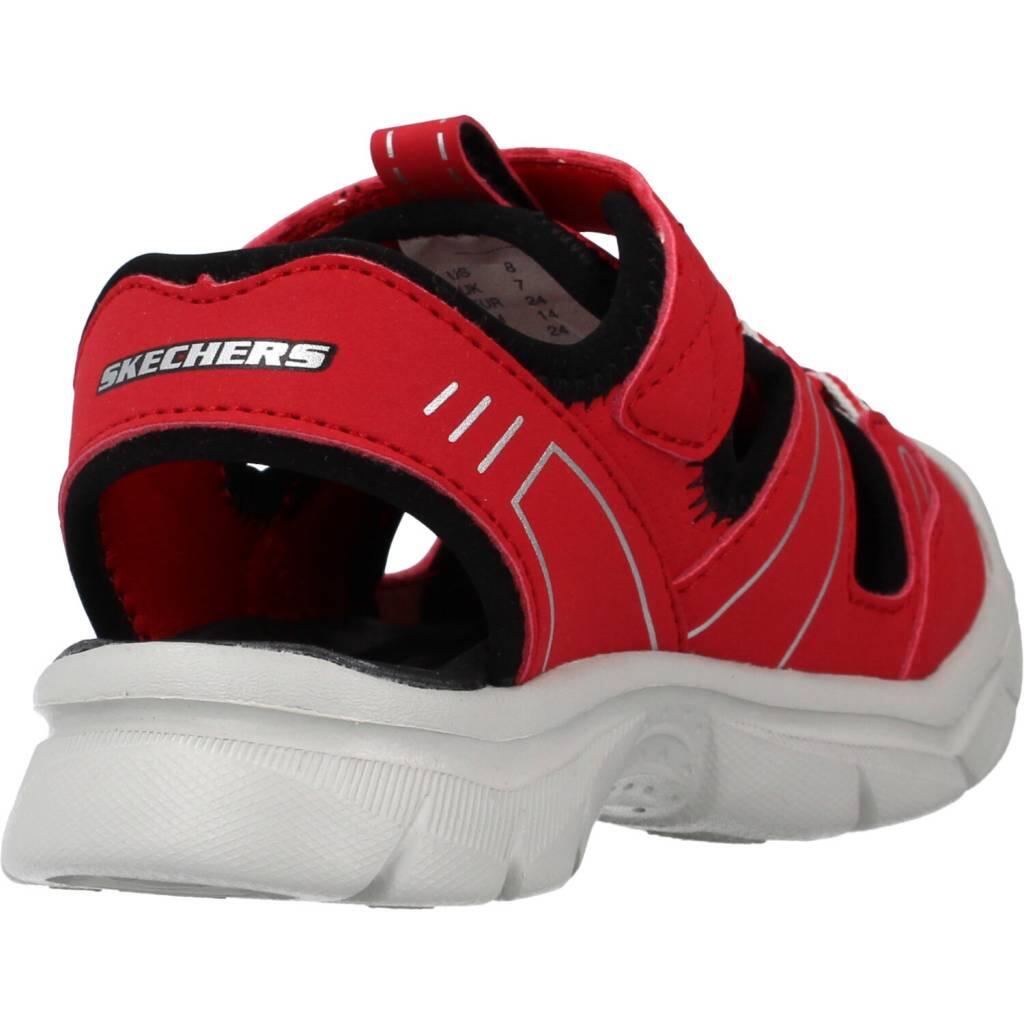 Sandalias Niño Skechers Relix Rojo 3/5
