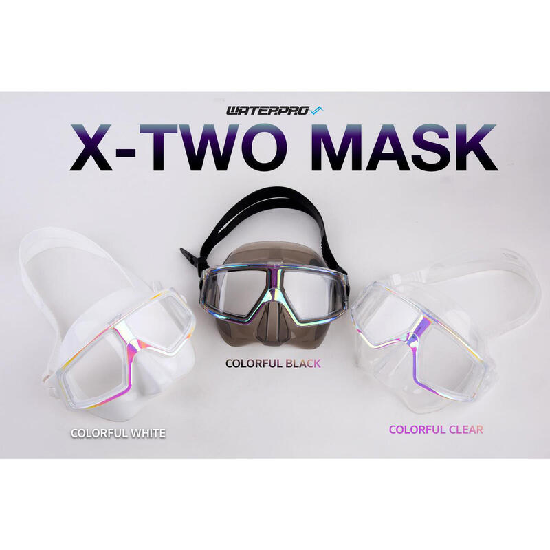 X TWO Free Dive Mask - Black