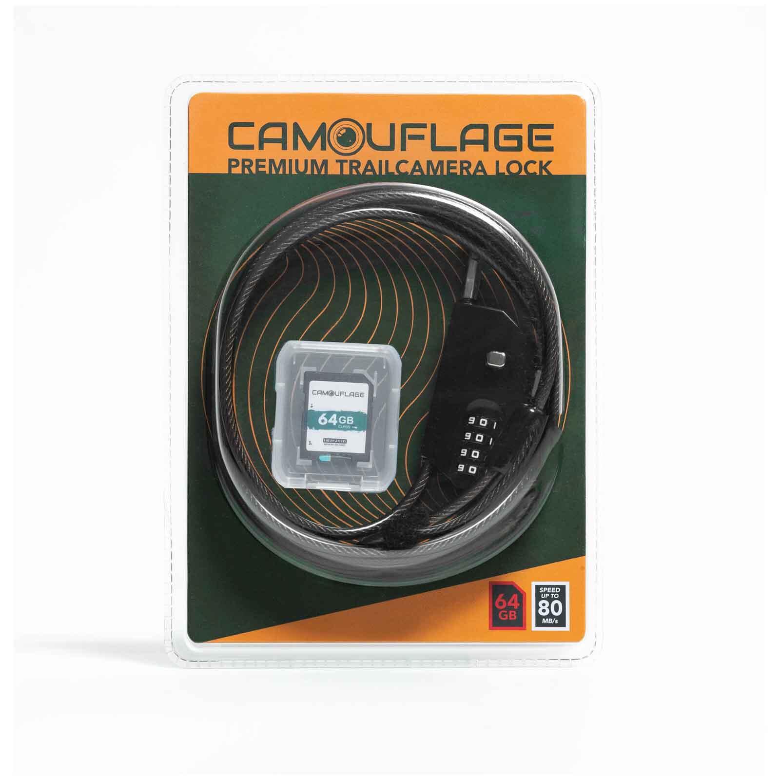 Camouflage - Kit Antivol Et Carte Sd 64 Gb Pour Caméra De Chasse - Piège Photo - Camouflage - Appareil Photo - Noir - Taille Unique - Decathlon