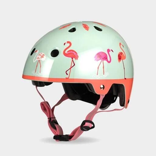 MICRO Micro Children's Deluxe Helmet: Flamingo