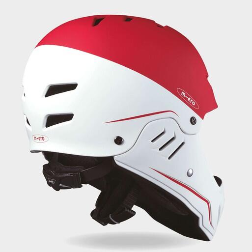 micro Helm weiß/rot 2/7