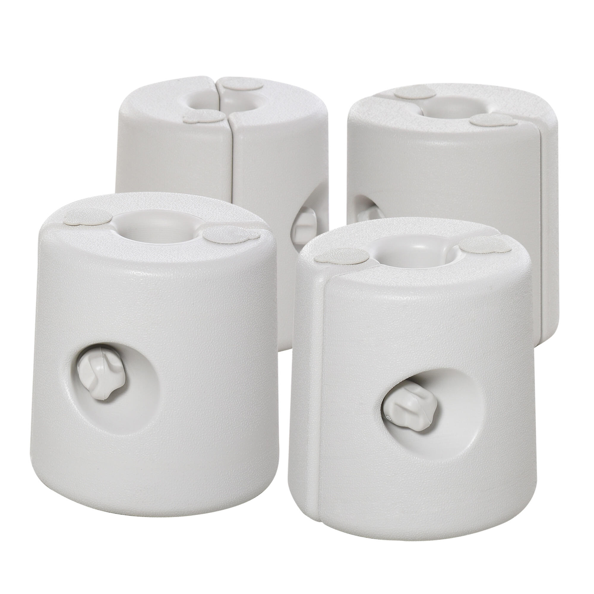 4 pesos para tenda branco Outsunny