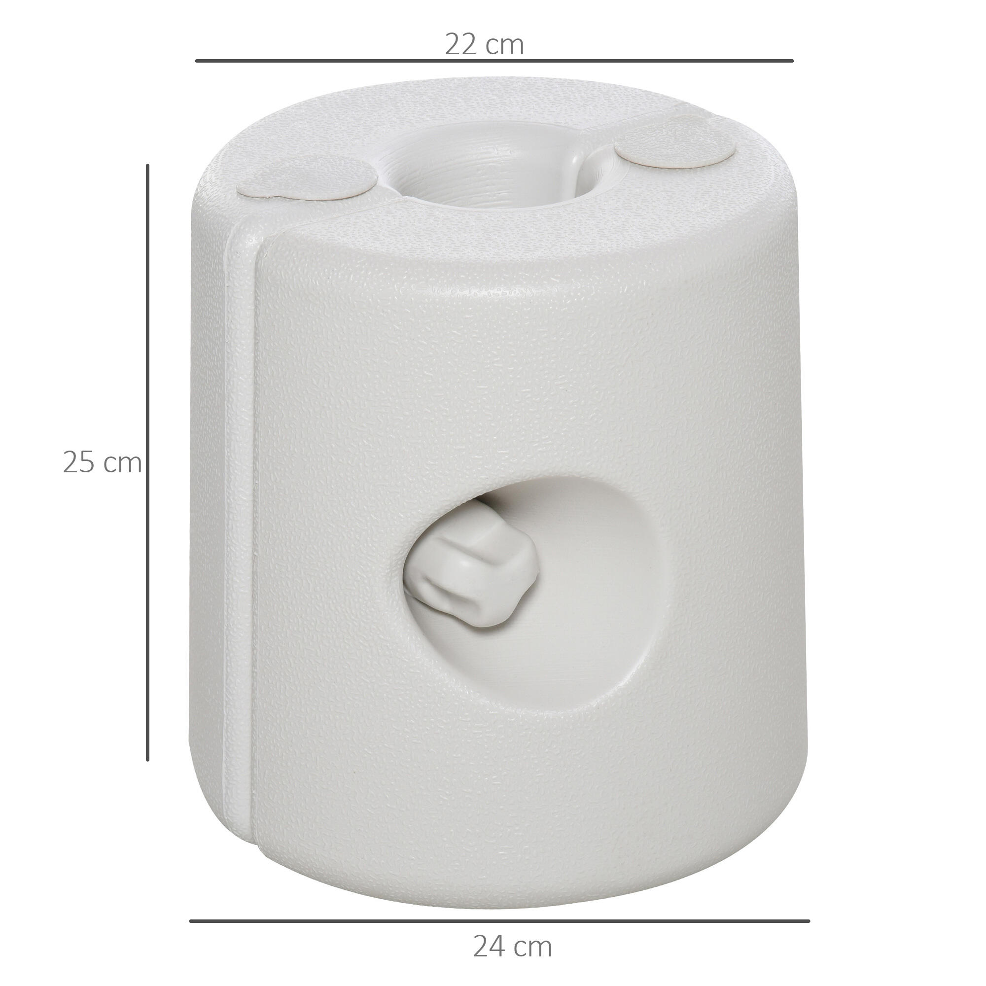 Conjunto de 4 Pesos para Tendas Dobráveis Branco 3/7