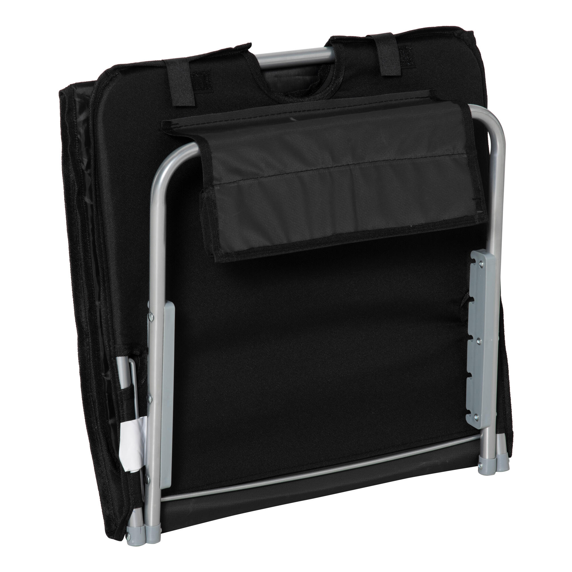 Esterillas de Playa Outsunny Acero, PE Negro 134x48x43 cm 84B-455BK 4/7